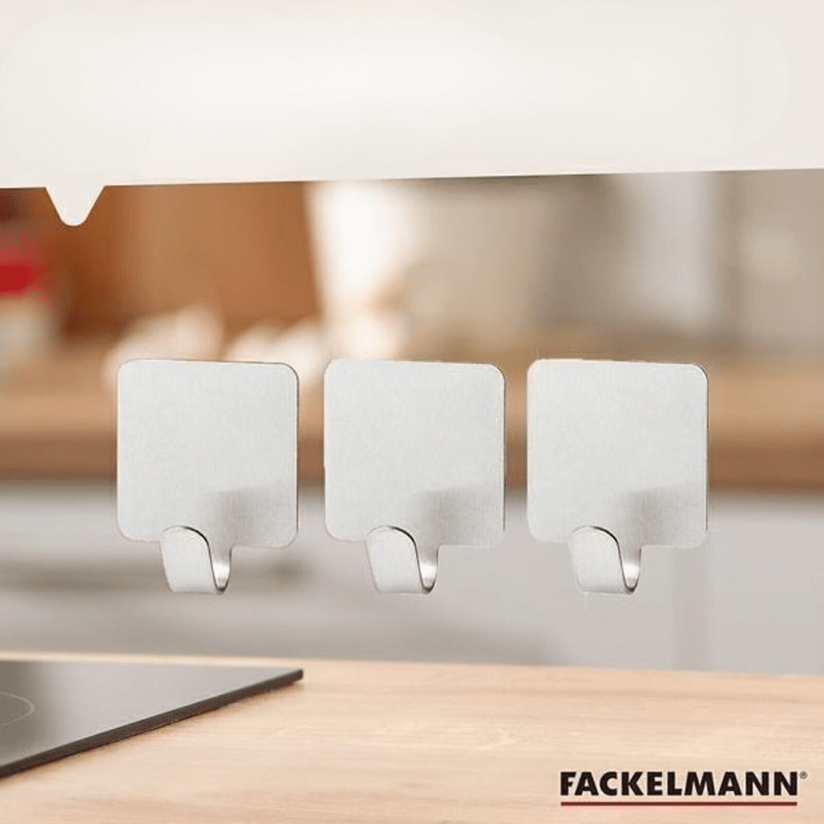 Fackelmann Haken zum Kleben - 3er Set