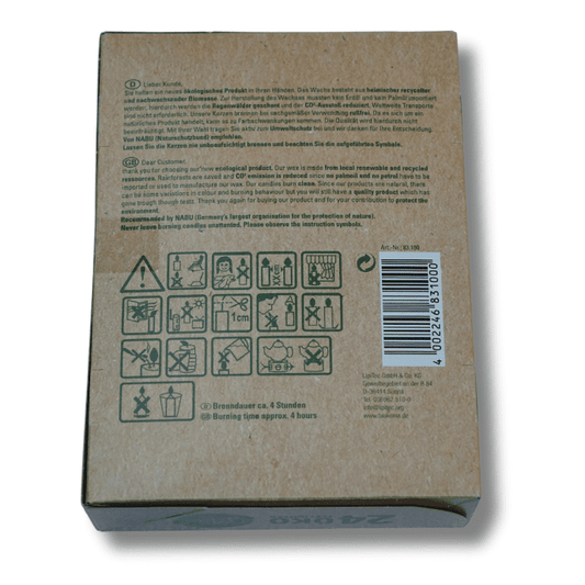 Biokema nachhaltige Teelichter mit Metalldose - 24 Stück