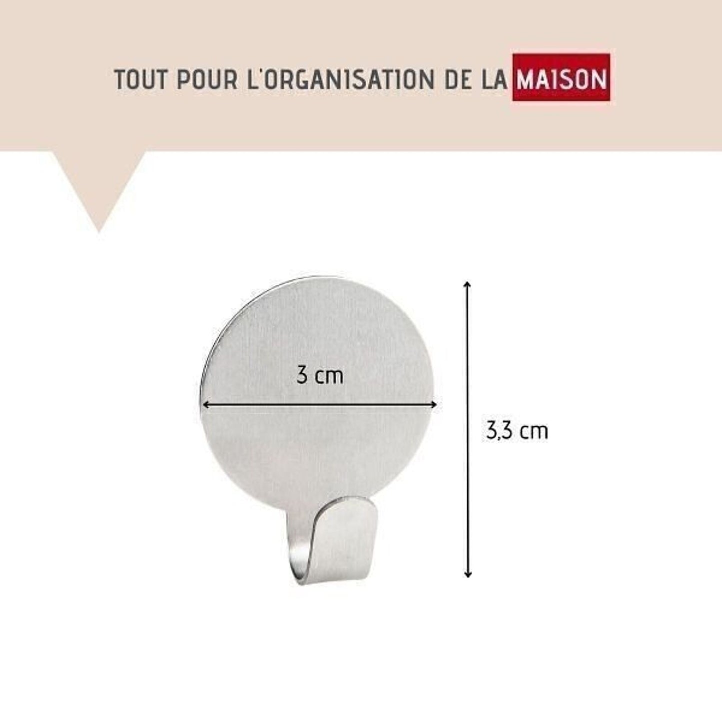 Fackelmann Klebehaken - 3er Set