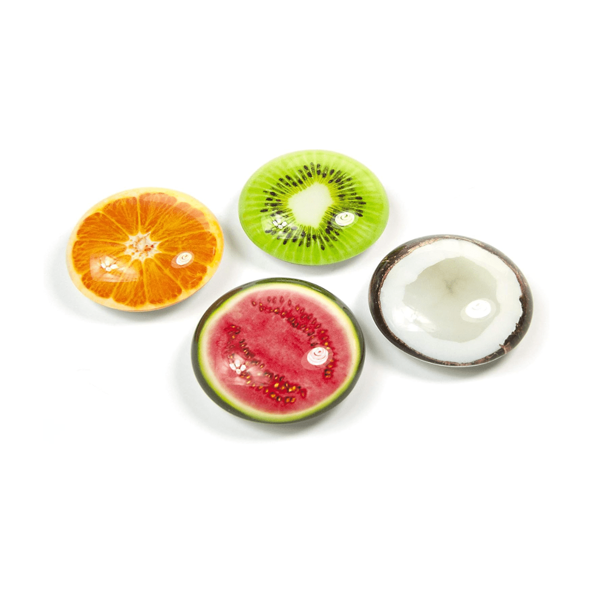 Trendform bunte Magnete mit Früchten - 4 Stück