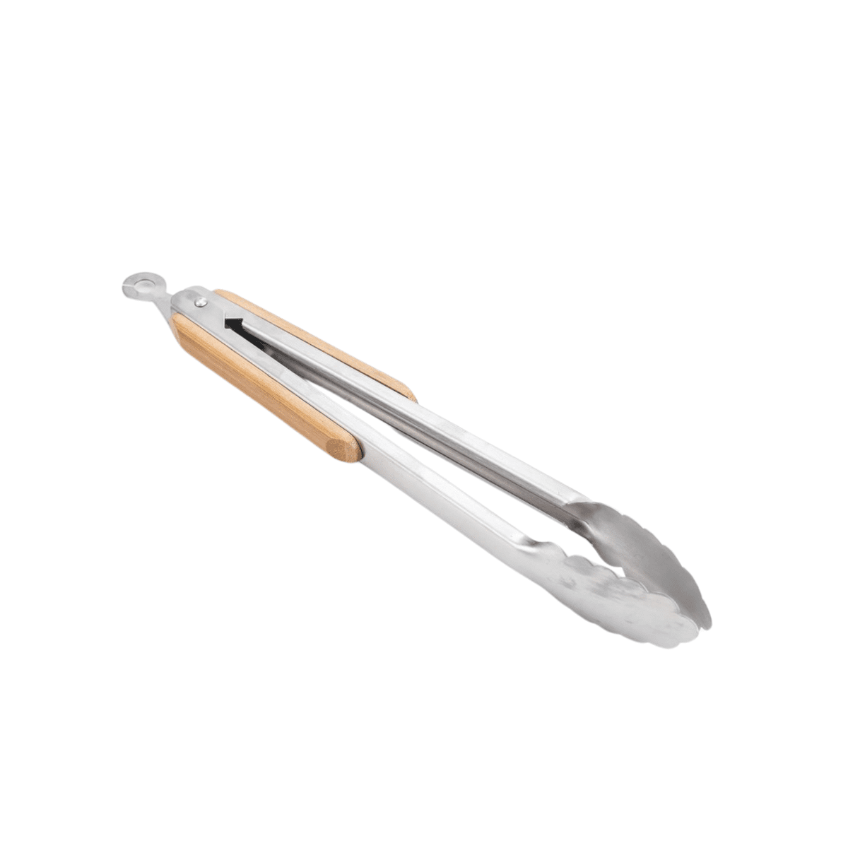 Küchenzange – Edelstahl & Bambusgriff