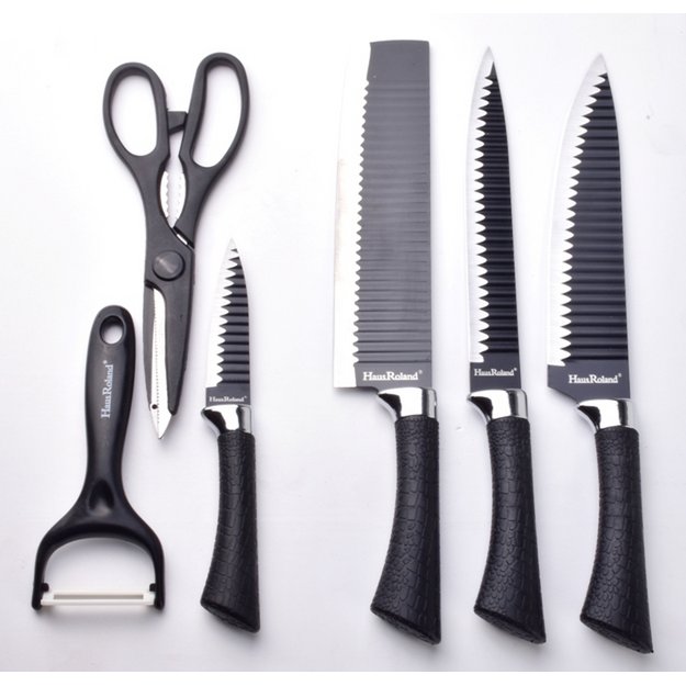 Küchenset - 4 Messer, Schere, Schäler
