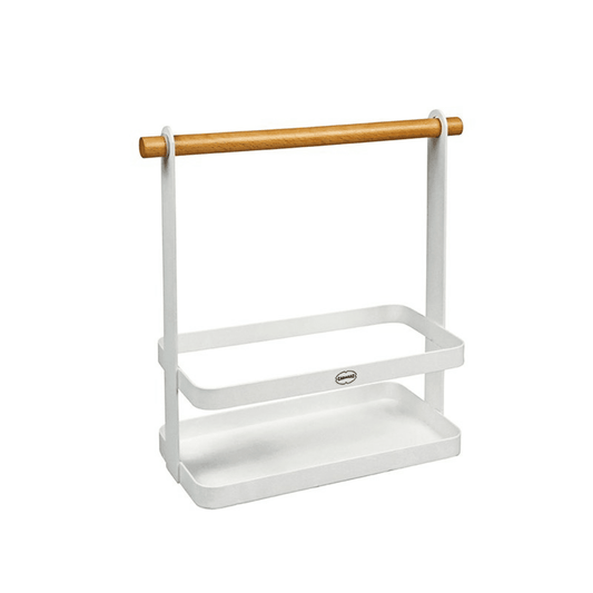 Metallregal – Retro-Küchenregal mit Holzgriff