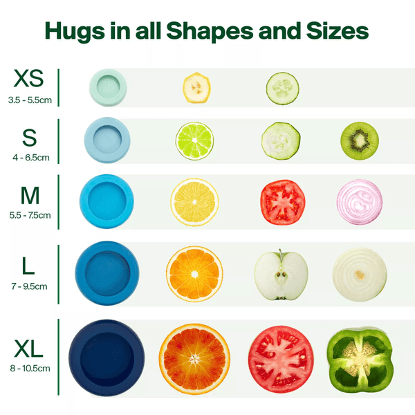 FOOD HUGGERS® Food Huggers - Eisblau - 5 Stück