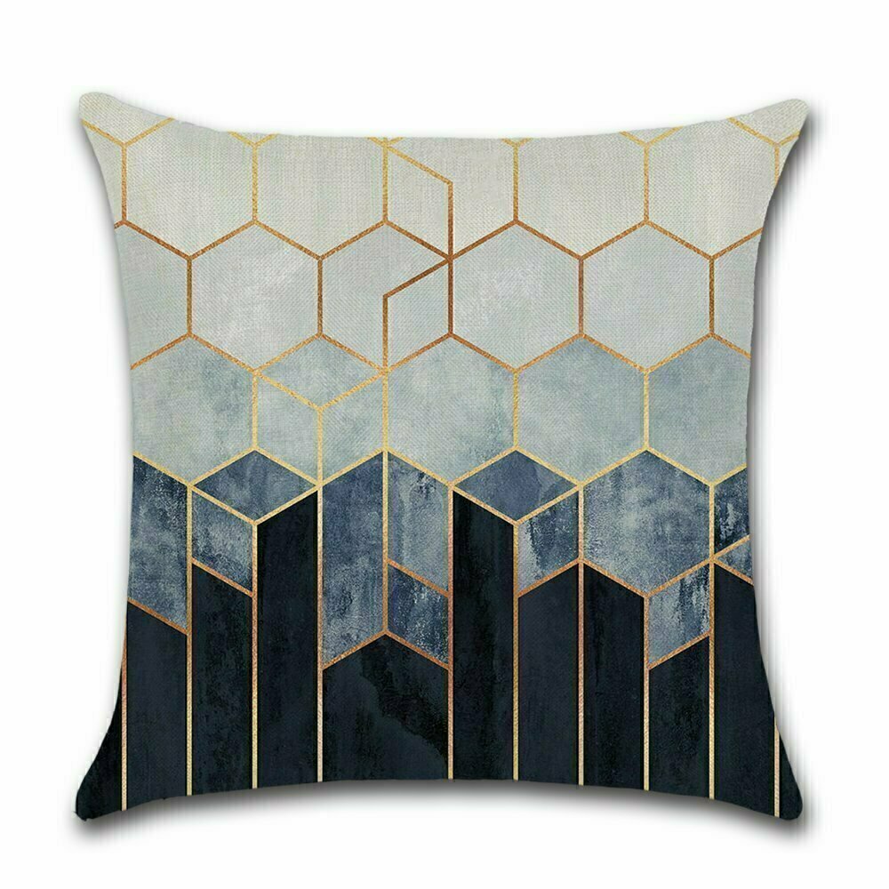 By Javy Kissenbezug mit geometrischem Muster - 45x45cm