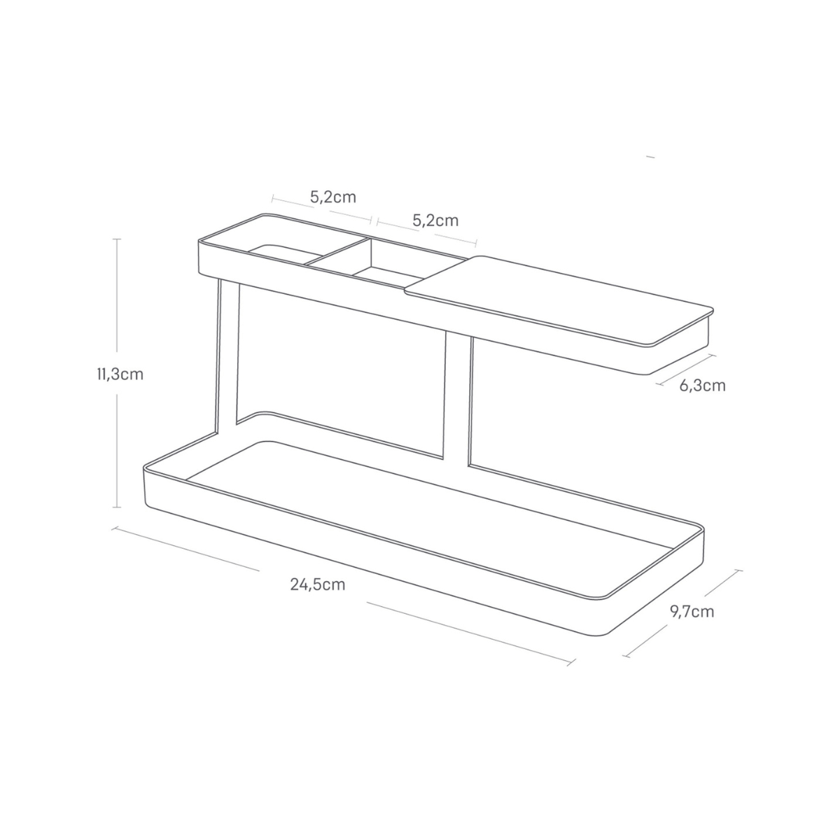TOWER Schreibtisch-Organizer – Schwarz Schreibtischorganizer