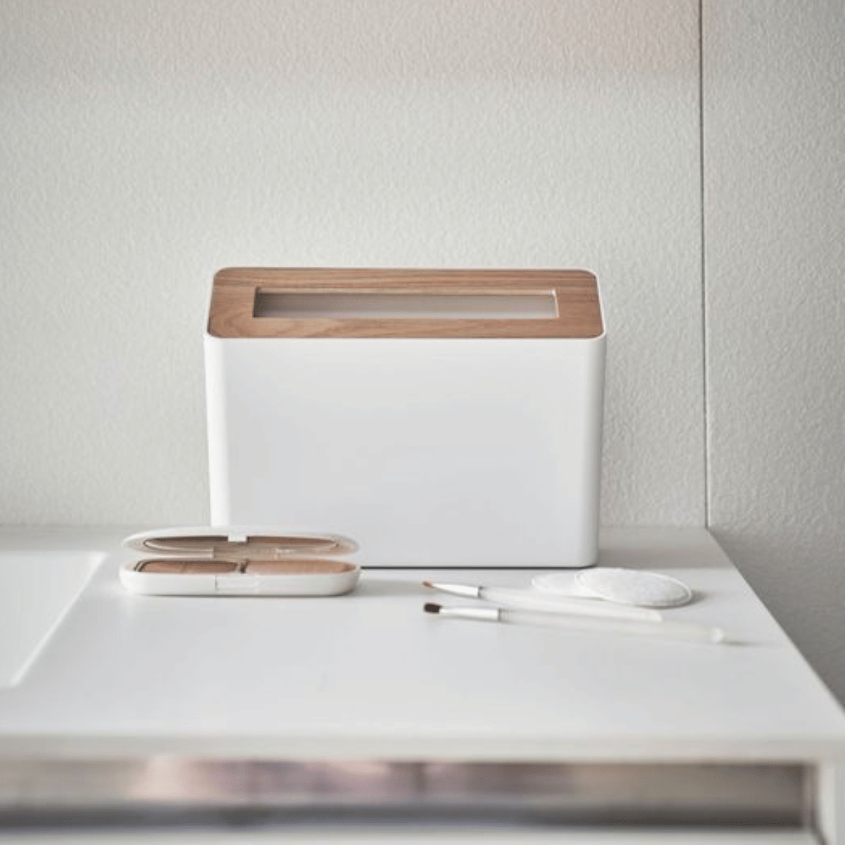 RIN Tisch-Mülleimer - Weiß Mülleimer