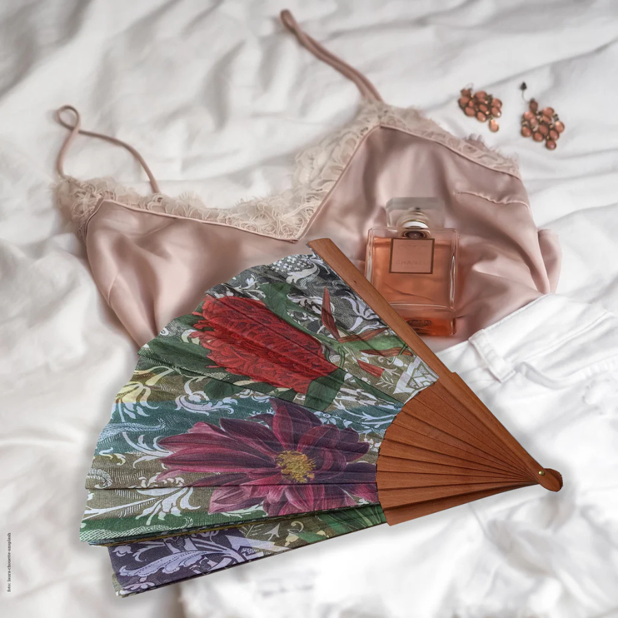 Fächer mit bunten Blumen - Flowers