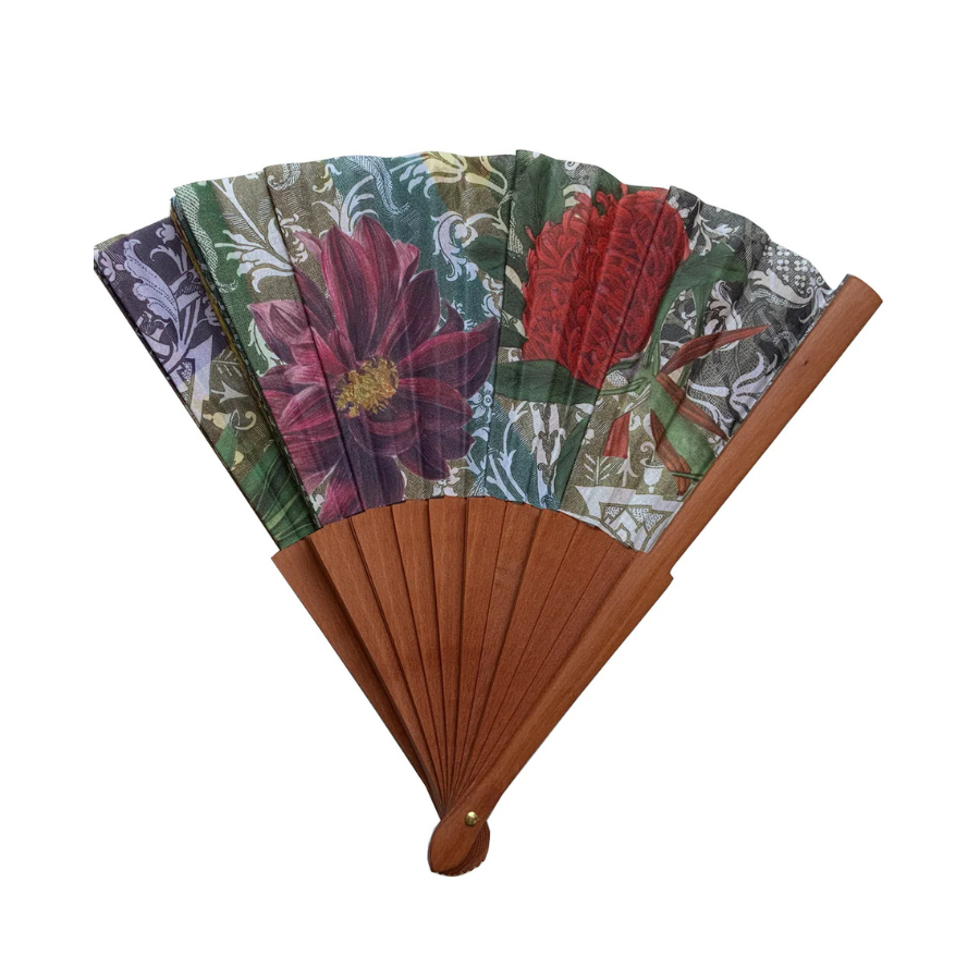 Fächer mit bunten Blumen - Flowers
