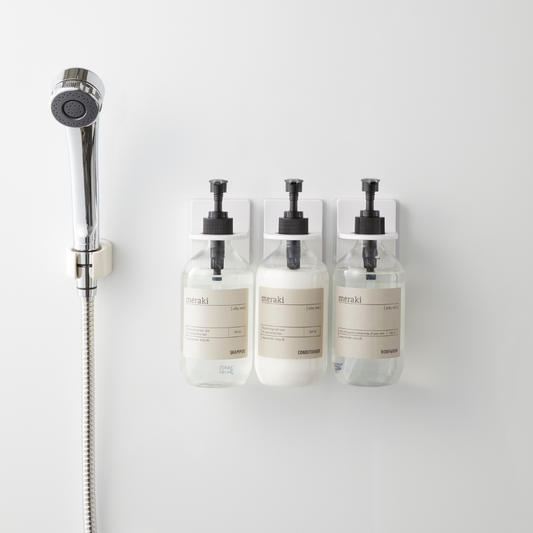 Seifenspenderhalter zum Ankleben - weiß