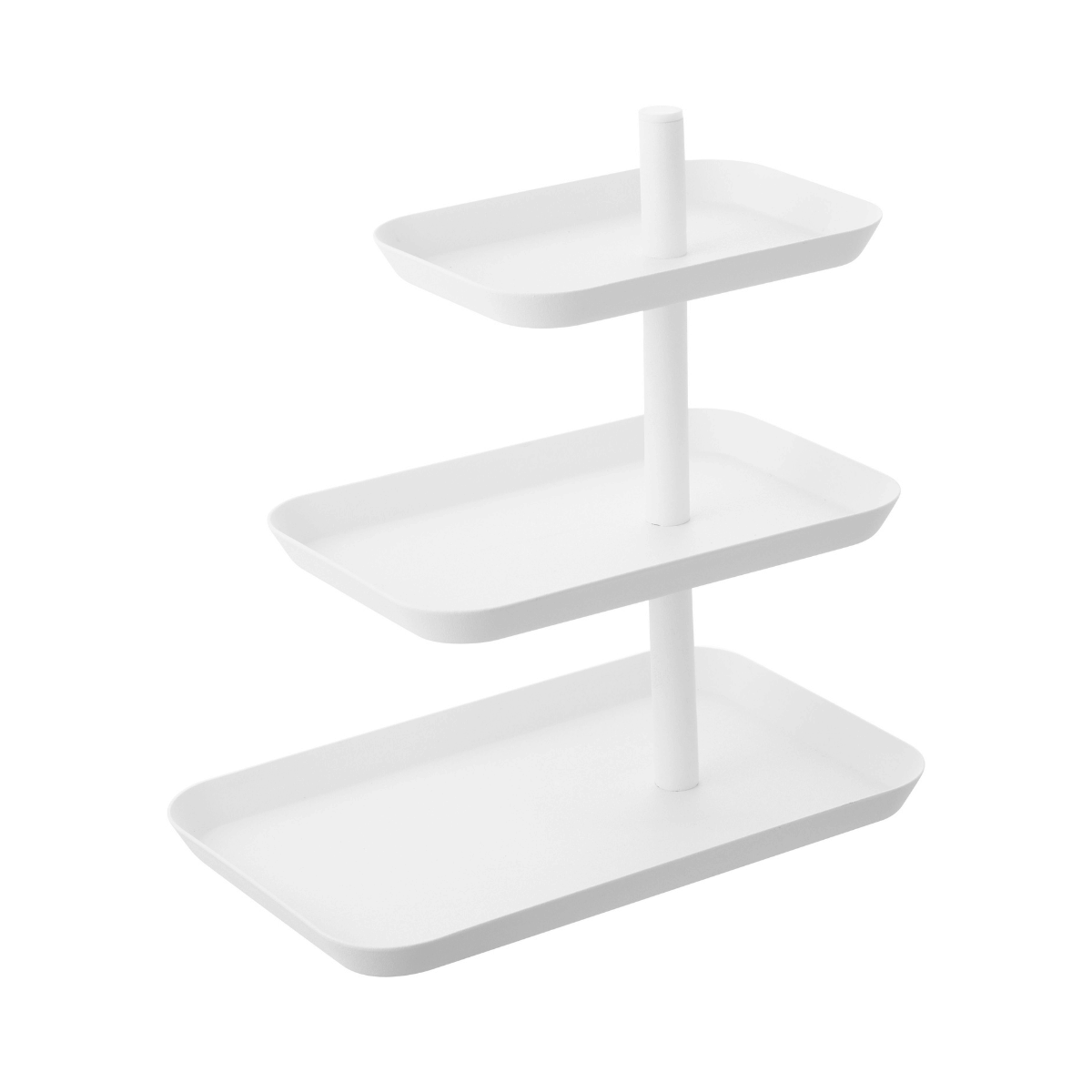 TOWER Etagere mit 3 drehbaren Ablagen – Weiß Etagere
