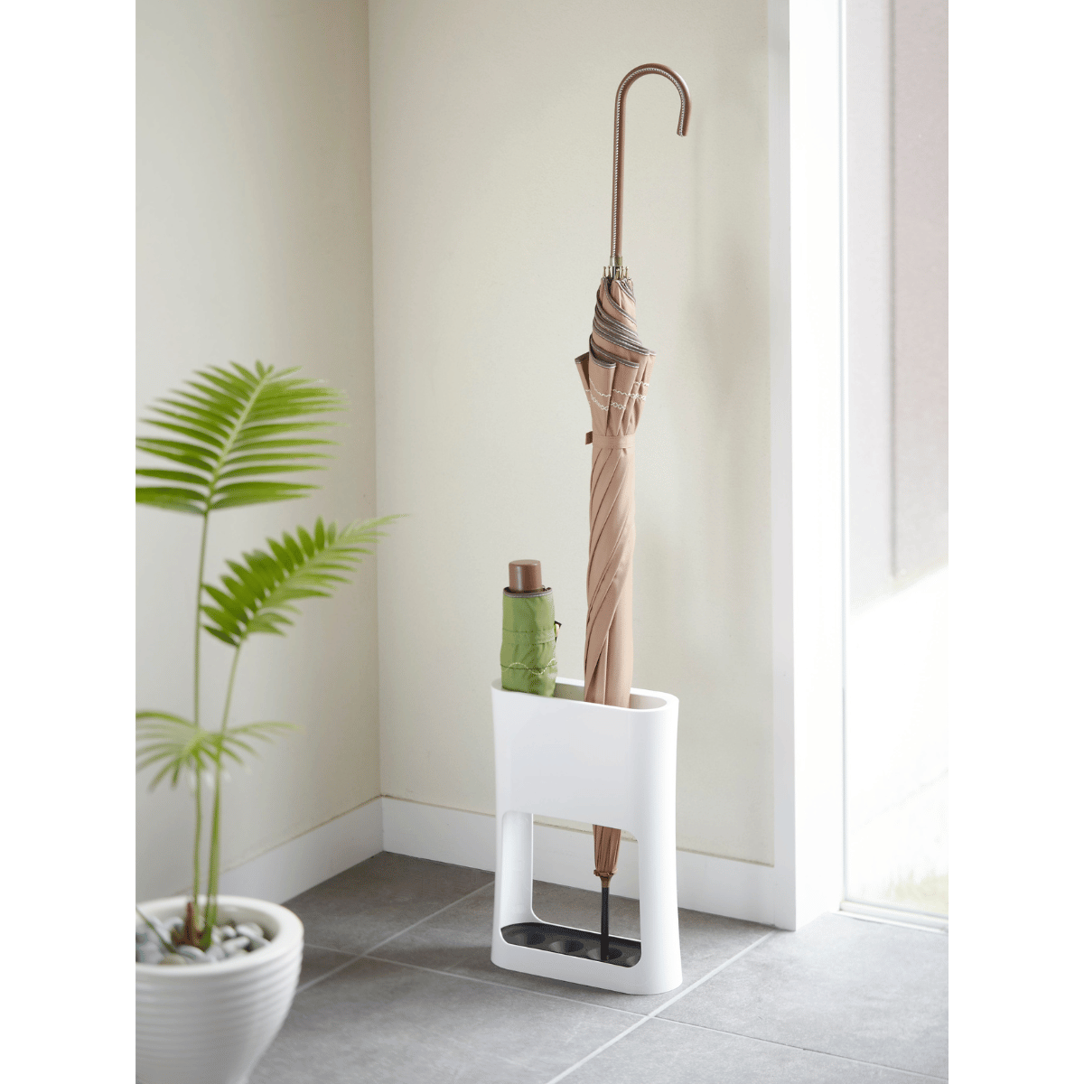 OVAL Schirmständer - Weiß Regenschirmständer