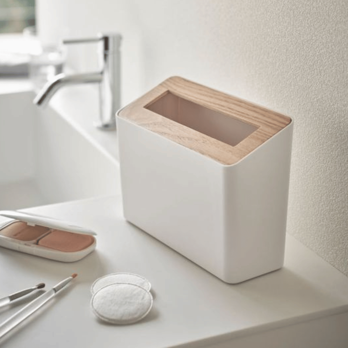 RIN Tisch-Mülleimer - Weiß Mülleimer