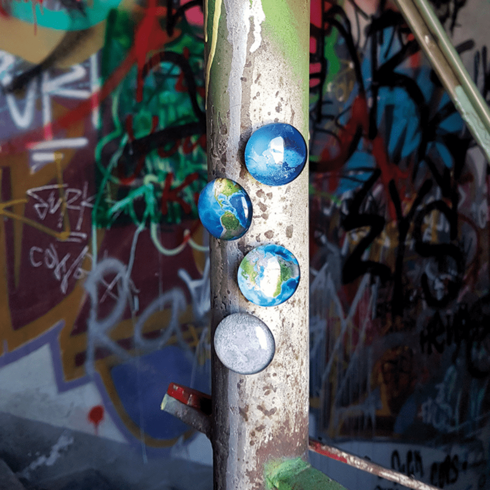 Trendform Magnet Planet und Mond - 4 Stück