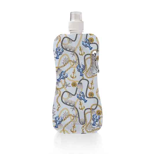 Aqua-licious platzsparende Wasserflasche - Blue Lobster