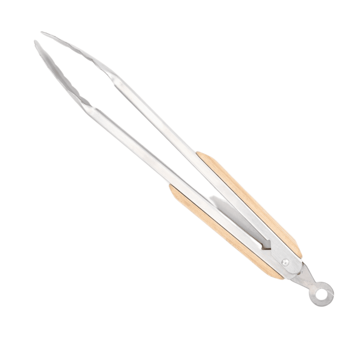 Küchenzange – Edelstahl & Bambusgriff