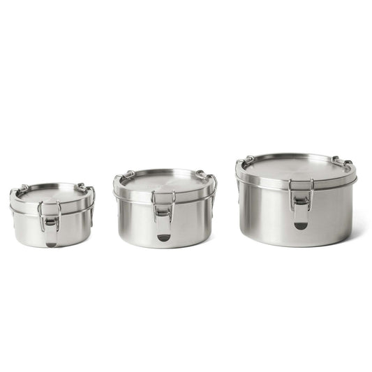 ECO Brotbox 3er Set Frischhaltedosen aus Edelstahl - Bao Bowls+