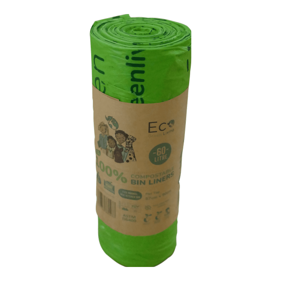 Eco Green Living kompostierbarer großer Abfallbeutel 60 Liter