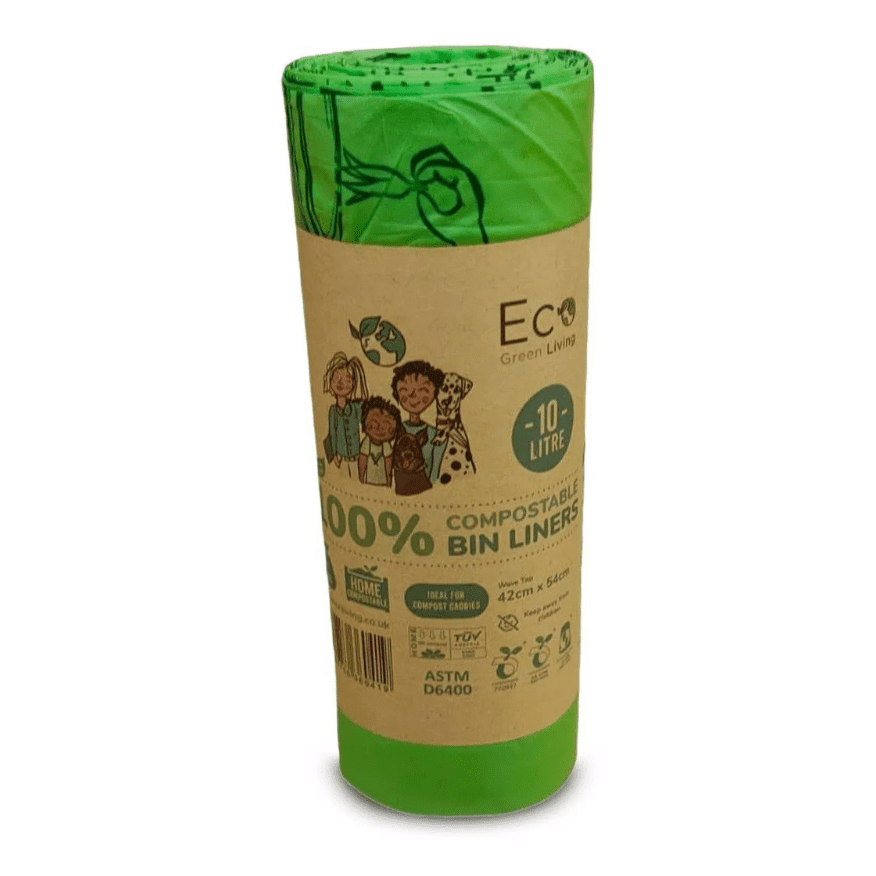 Eco Green Living kompostierbare Müllbeutel 10 Liter mit Henkel