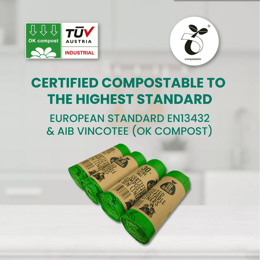 Eco Green Living kompostierbare Mülltüte 30 Liter ohne Henkel