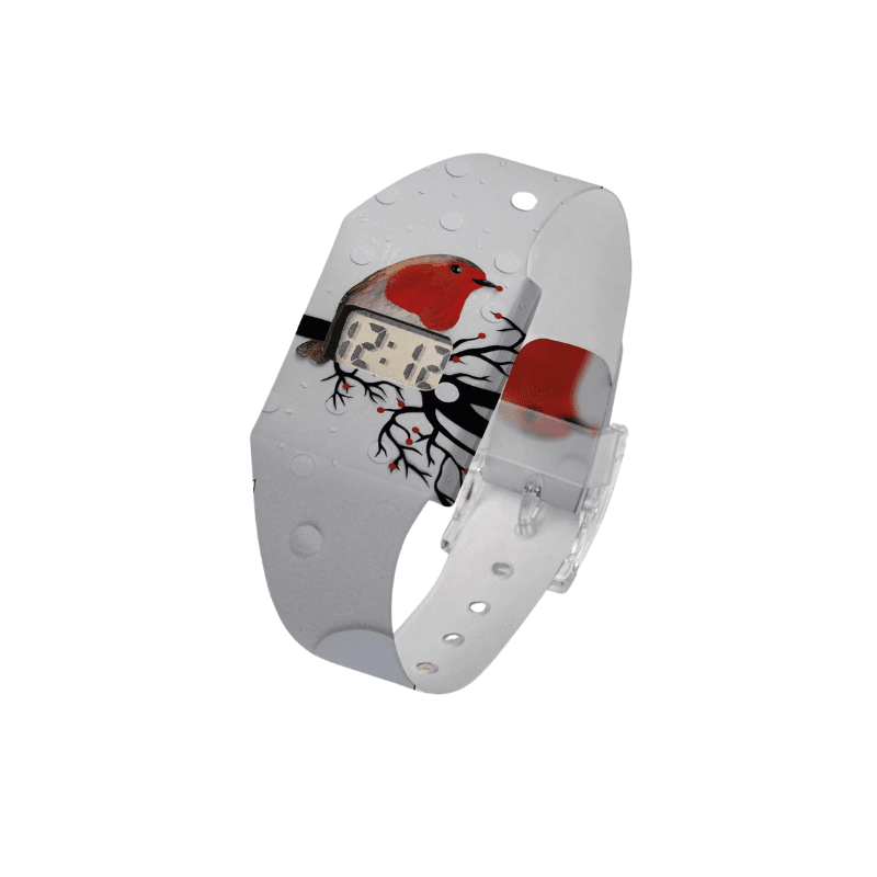 I Like Paper - Paperwatch Armbanduhr - Rotkehlchen