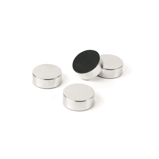 Trendform runde Magnete silber - 4er Set