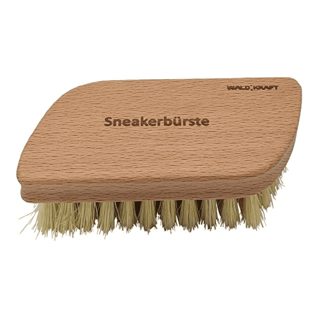 Waldkraft Sneakerbürste aus Holz mit hellen Borsten