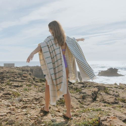 Strandtuch Barra - Grün Strandtuch