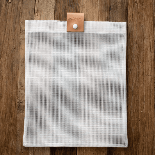 ZAKKIA Kulturtasche durchsichtig weiß - groß