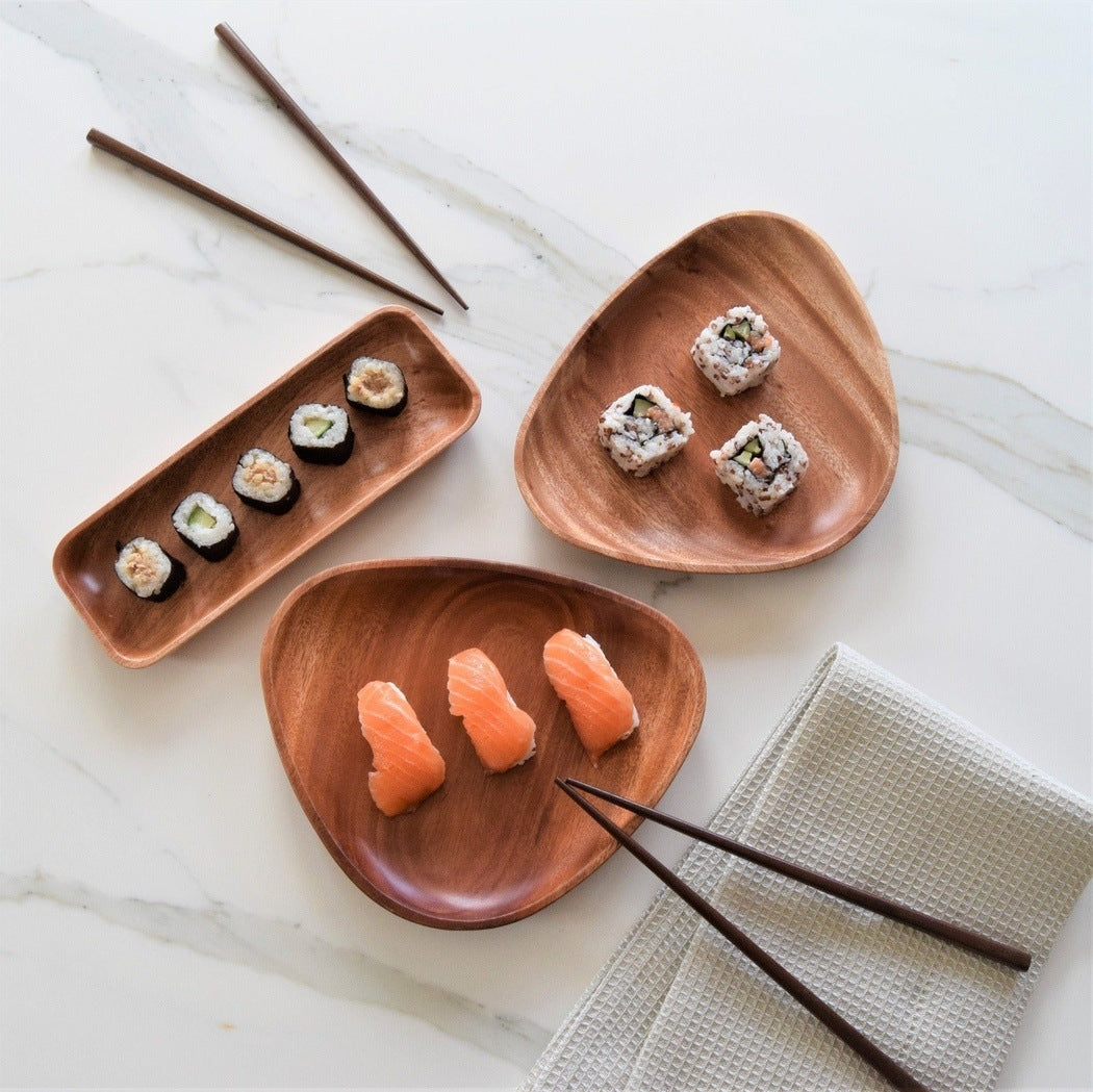 Khaya | Natural Wood Tableware Paar Essstäbchen aus Khaya Holz