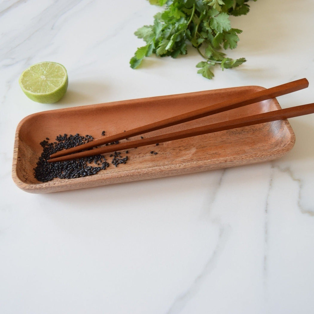 Khaya | Natural Wood Tableware Paar Essstäbchen aus Khaya Holz