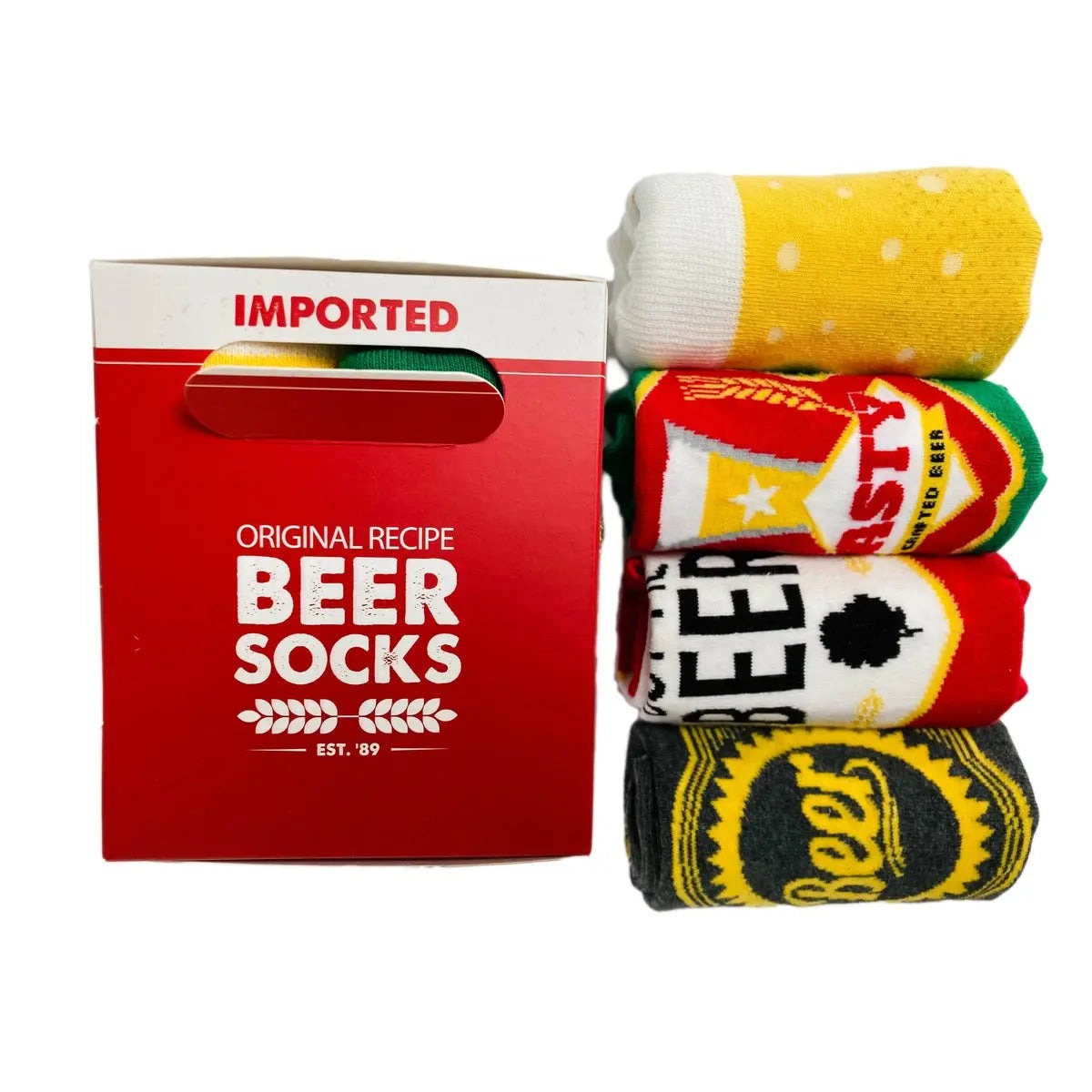 Boxt Socks Biersocken mit Bier Motiven - 4 Paar