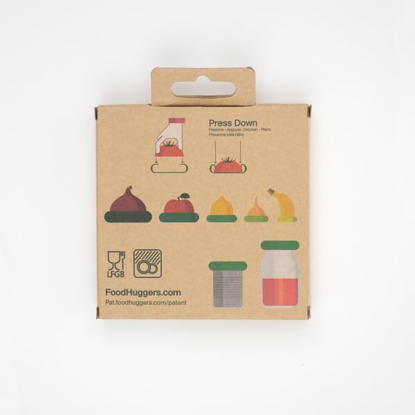 FOOD HUGGERS® Food Huggers - Silikondeckel für Lebensmittel - Herbsternte - 5 Stück