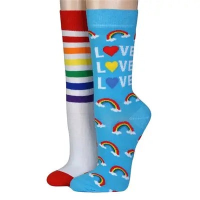 Urban Eccentric Geschenkpackung 2 Paar Regenbogensocken - Pride