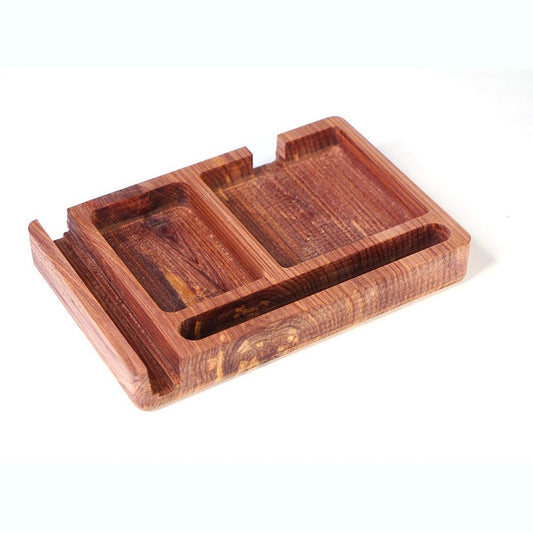 Third Eye Creation Company Schreibtischorganizer aus Zedernholz - Quadrat