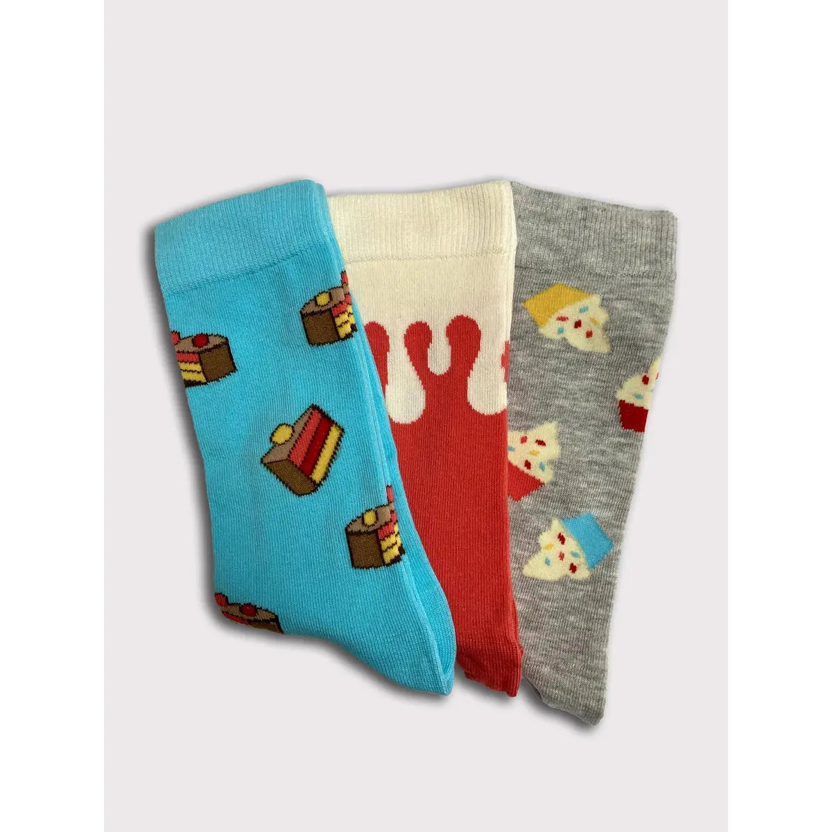 Boxt Socks - Socken mit Kuchen Motiven - 3 Paar