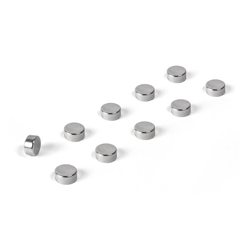 Trendform kleine Knopfmagnete 10er Set - silber