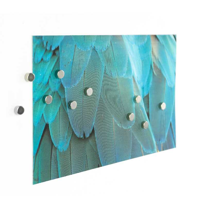Trendform kleine Knopfmagnete 10er Set - silber