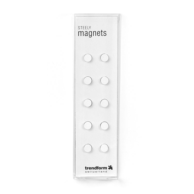 Trendform mini Magnete - 10er Set - weiß