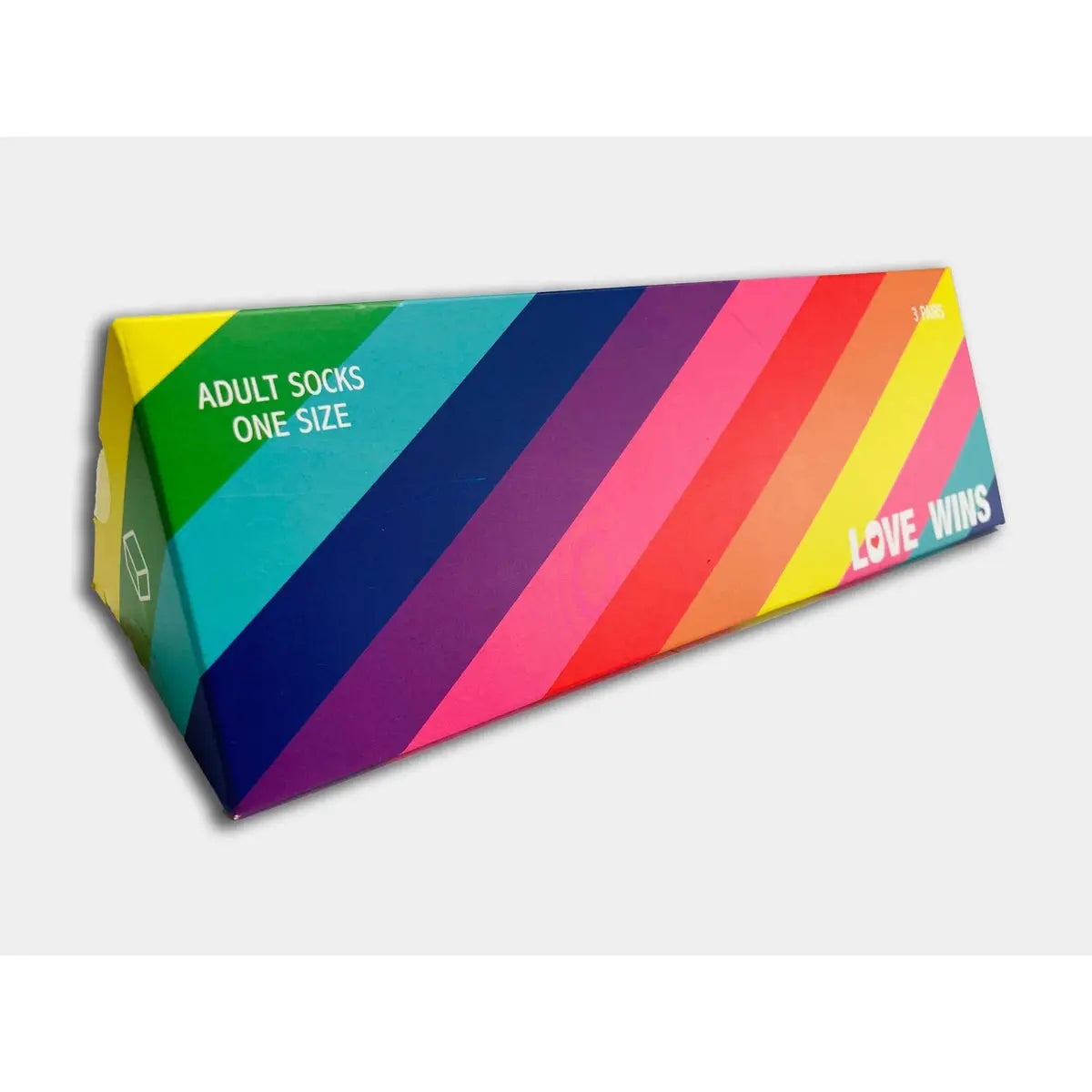 Boxt Socks Tennissocken mit Regenbogen Motiv - 3 Paar