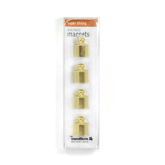 Trendform starker Magnet messingfarben - 4er Set