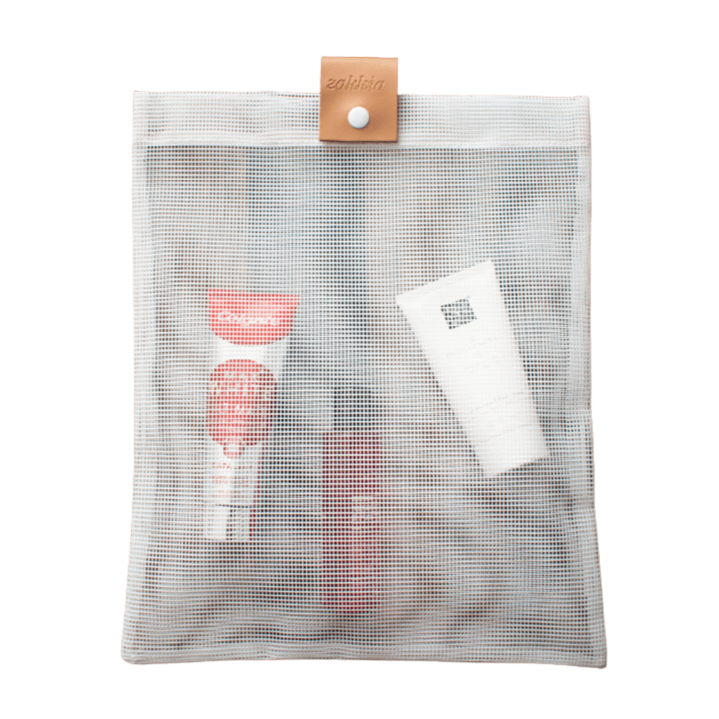 ZAKKIA Kosmetiktasche durchsichtig weiß - medium