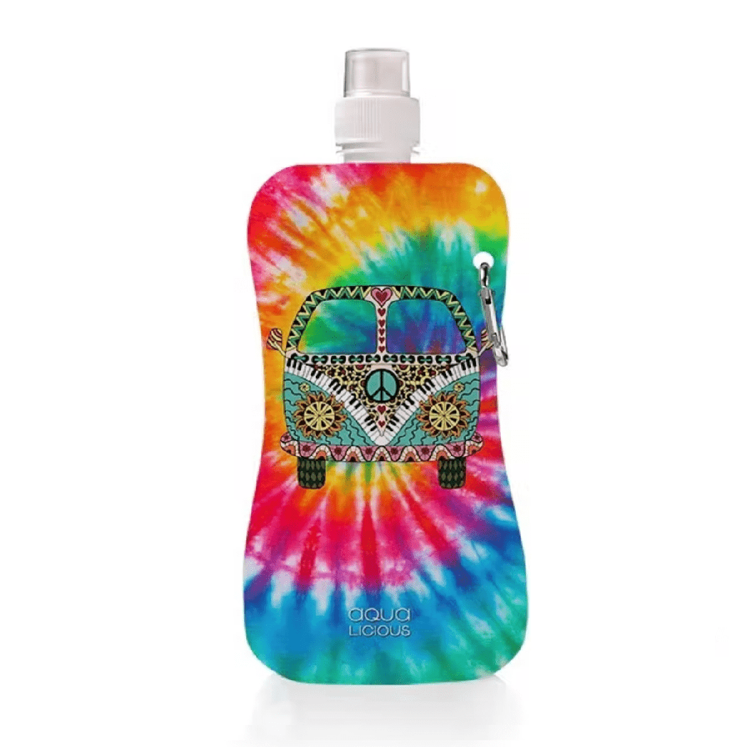 Aqua-licious faltbare Wasserflasche Festival - Happy Hippie