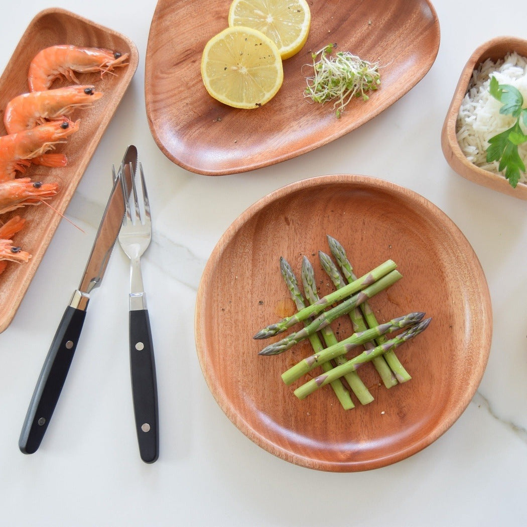 Khaya | Natural Wood Tableware Teller aus Khaya Holz - rund