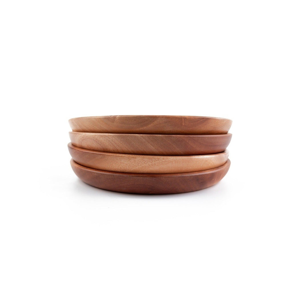 Teller aus Khaya Holz - rund - Khaya | Natural Wood Tableware - Teller | Waya