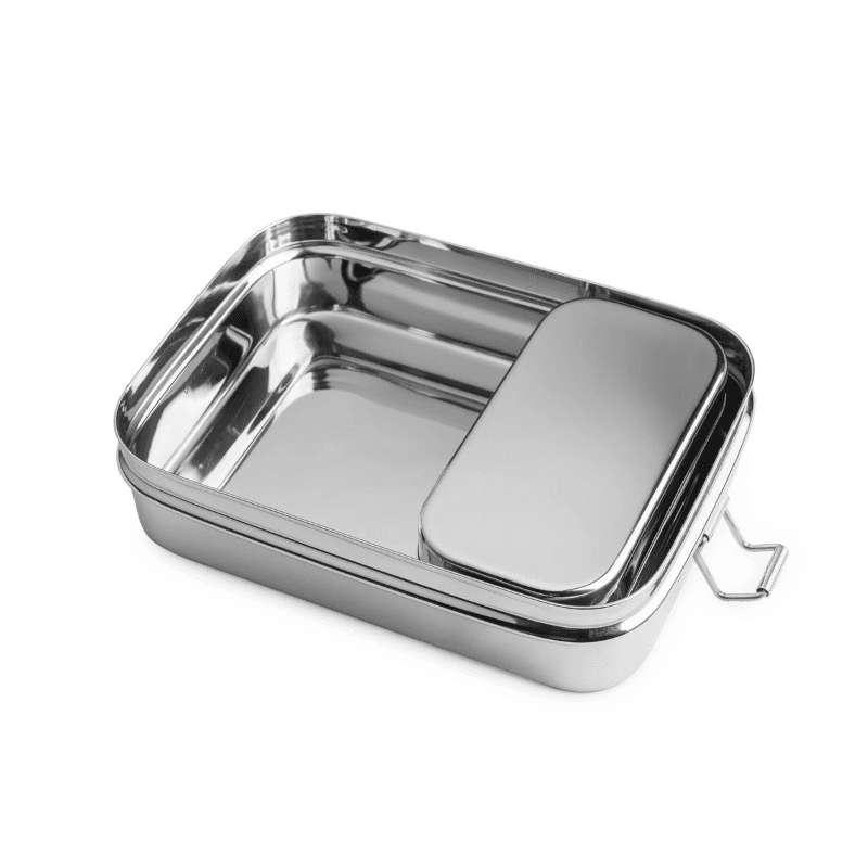 Brotzeit Lunchbox aus Edelstahl - 2in1