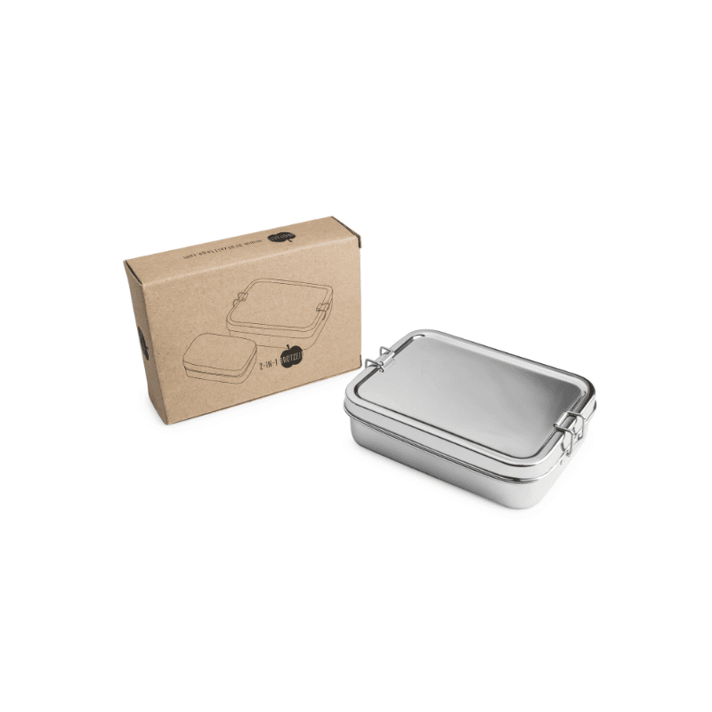 Brotzeit Lunchbox aus Edelstahl - 2in1