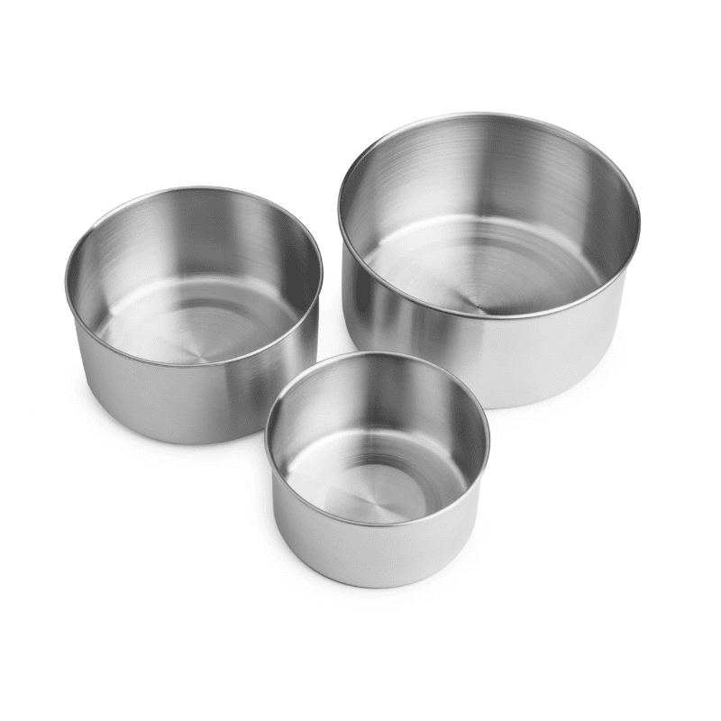 Brotzeit Snackboxen aus Edelstahl Dreierlei - 3er Set