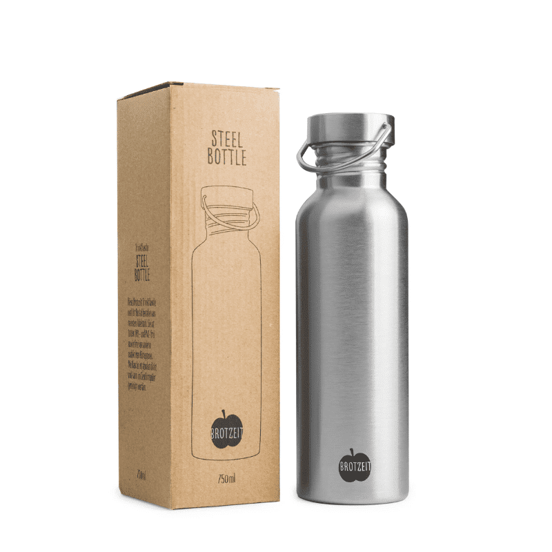 Brotzeit Wasserflasche aus Edelstahl - 350/500/750ml