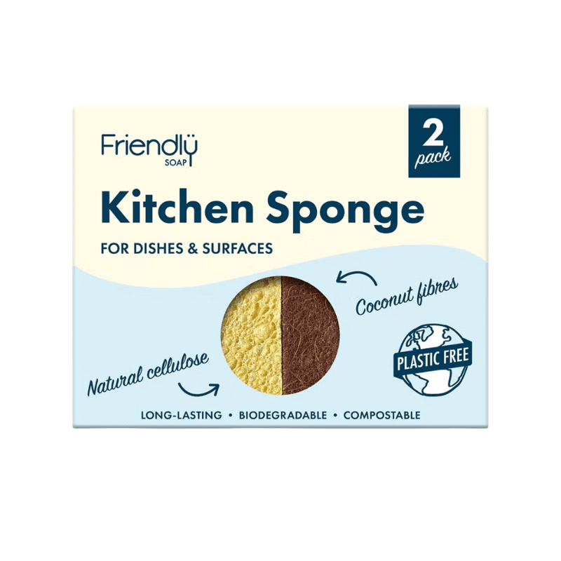 Friendly Soap kompostierbarer Küchenschwamm - 2 Stück